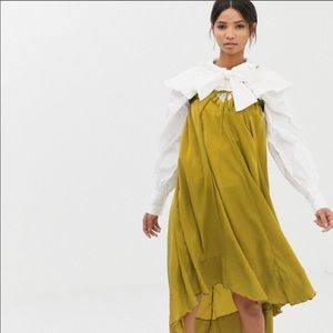 GHOSPELL || satin midi dress